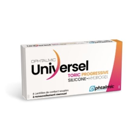 OPHTALMIC UNIVERSEL Toric Progressive Silicone Hydrogel 6 lentilles de Ophtalmic