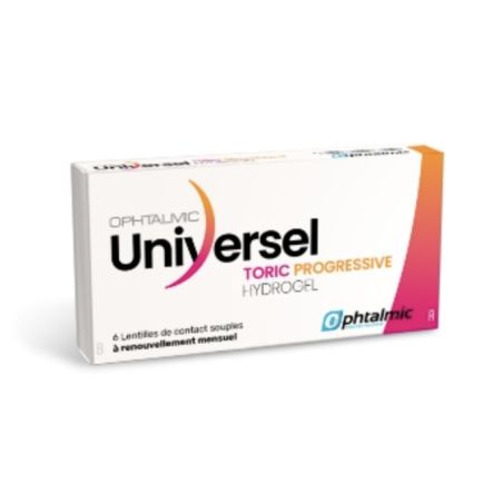 OPHTALMIC UNIVERSEL Toric Progressive Hydrogel 6 lentilles de Ophtalmic
