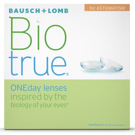 Biotrue ONEday Astigmatism de Bausch & Lomb 90 Lentilles | Lentilles journalières | LPO Clair Optic