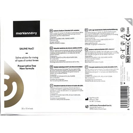 Saline NaCl 30 Unidoses de Mark Ennovy | LPO Clair Optic