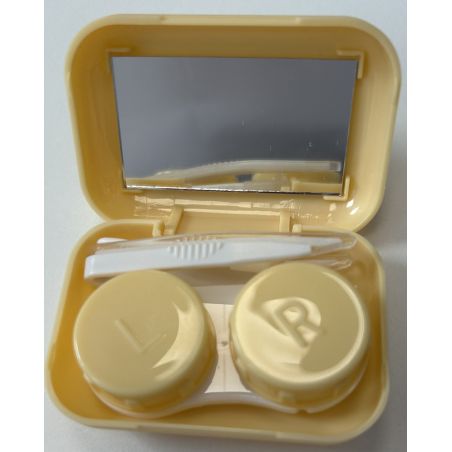 Kit de voyage étui plat couleur pastel | LPO Clair Optic
