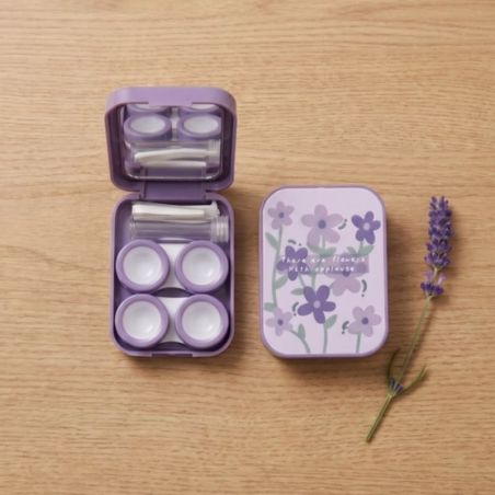 Kit étui à lentilles de contact flowers