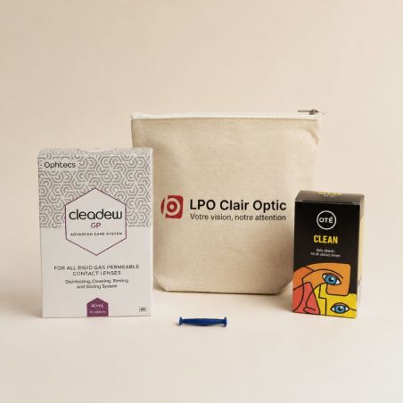 Kit voyage lentilles rigides - Cleadew GP & Oté Clean | LPO Clair Optic