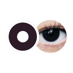Lentille Halloween oeil noir disponible avec et sans correction