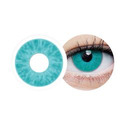Lentille Halloween oeil bleu disponible avec et sans correction