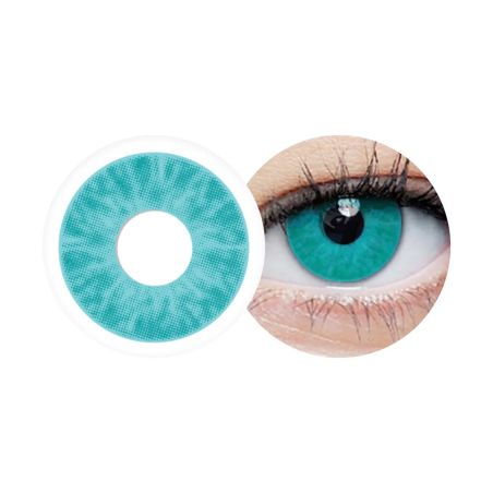 Lentille Halloween oeil bleu disponible avec et sans correction