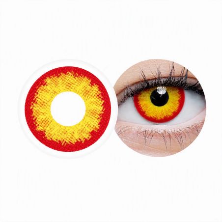 Lentille Halloween oeil de tigre disponible avec et sans correction