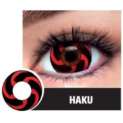 Lentille Halloween effet cosplay Haku sans correction.