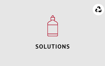 Une solution nettoyante pour lentille de contact sous forme de dessins en ligne rouge